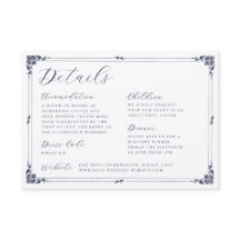 Élégant détails de mariage avec bordure de calligr