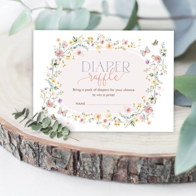 Carte D'accompagnement Élégant Fleur sauvage de printemps Jardin Barbon R (Créateur téléchargé)