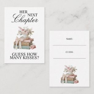 Carte D'accompagnement Élégant floral Son prochain chapitre Baby Shower 