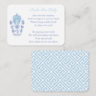 Carte D'accompagnement Élégant Ginger Jar Baby Boy Shower Apportez Un Liv