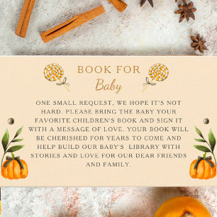 Carte D'accompagnement Elégant Halloween Thème Baby shower Livre pour béb