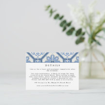 Élégant Mariage de carrelage bleu grec