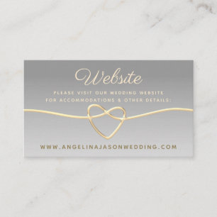 Carte D'accompagnement Élégant Mariage de site Web