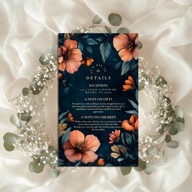 Carte D'accompagnement Élégant Mariage Halloween (Créateur téléchargé)