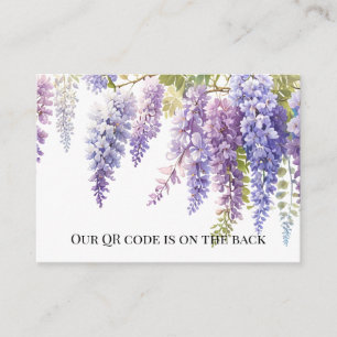 Carte D'accompagnement Elégant mauve magenta aquarelle glyteria floral