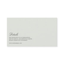 Elegant noir & Sage Green Détails du Mariage