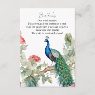 Carte D'accompagnement Elégant Peacock