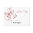 Elégant Perles de Bow Rose Quinceañera Réponse