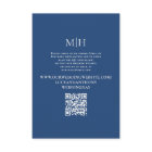 Elegant QR Code en ligne RSVP Mariage Timeline Ble