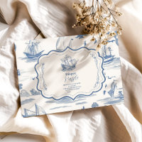 Élégant Toile Baby shower Nautique Diapper Raffle