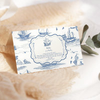 Elégant Toile Baby shower nautique Livres pour béb