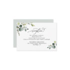 Elégante aquarelle Verdure Réception de mariage