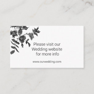 Carte D'accompagnement Élégantes fleurs sauvages minimalistes modernes no