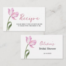 Élégantes tulipes aquarelles pour la réception de