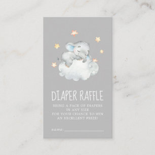 Carte D'accompagnement Elephant Boy   Gris Baby shower  de chaudière raff