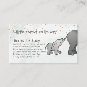 Carte D'accompagnement Éléphant Dessiné à la Main Livres Little Peanut po