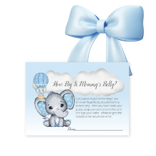 Carte D'accompagnement Elephant Hot Air Balloon Maman's Belly Taille bébé