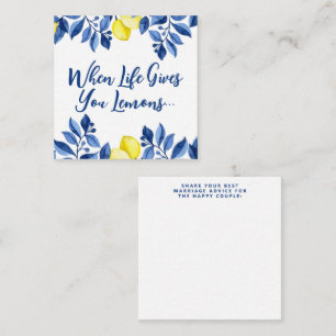Carte D'accompagnement Elle a trouvé sa douche de mariée Main Squeeze