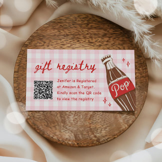 Carte D'accompagnement Elle est prête à faire éclater le soda QR Code Lis