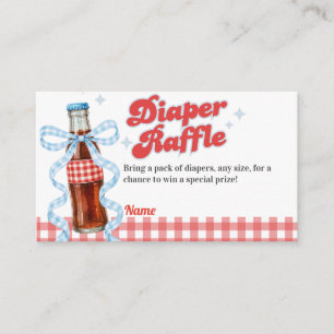Carte D'accompagnement Elle est prête Fête de Bébé Soda Pop Cadeau de cou