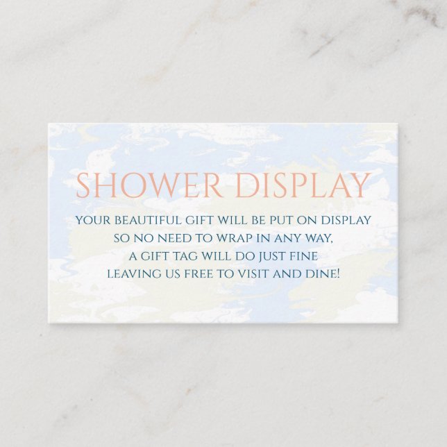 Carte D'accompagnement Elle est sur Cloud 9 Shower Display Fête des marié (Devant)
