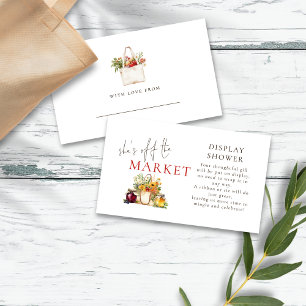 Carte D'accompagnement Elle n'est pas au marché Fleurs sauvages Display S