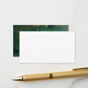Carte D'accompagnement Emerald Green Elegant Blank