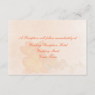 Carte D'accompagnement Enclosure de mariage subtile de fleur de freesia p