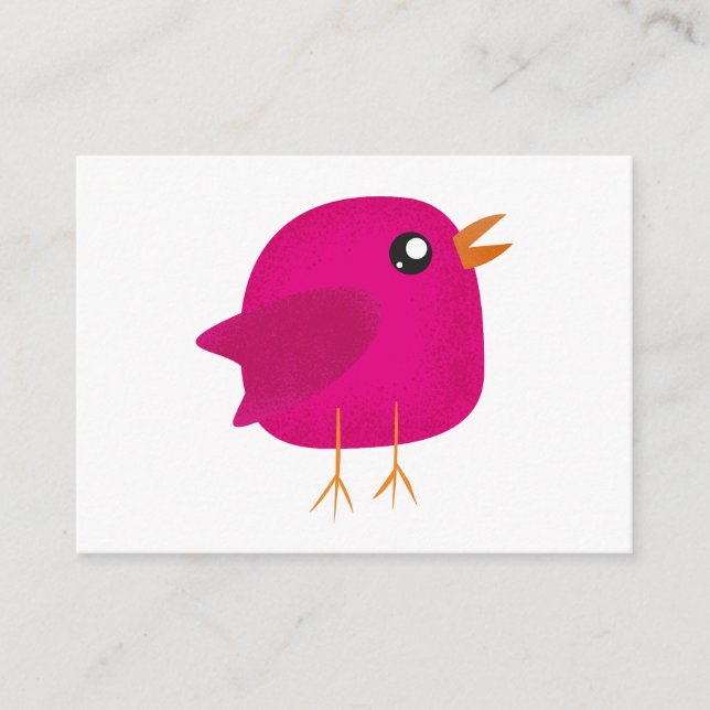 Carte D'accompagnement Enfants mignonette birdy (Devant)