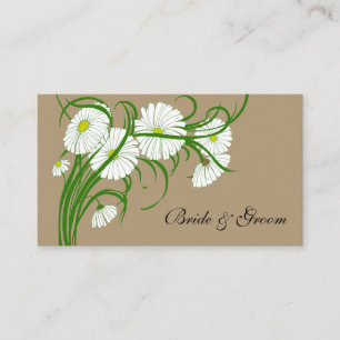 Carte D'accompagnement Ensemble de mariage de fleurs de marguerite de Ger