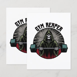 Carte D'accompagnement Entraînement sur la couche de gym