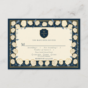 Carte D'accompagnement Epée & Bouclier Imaginaire médiéval Mariage RSVP B