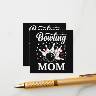 Carte D'accompagnement Épingles de cœur de maman de bowling Ligue drôle F