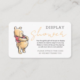 Carte D'accompagnement Esquisse Winnie l'Ourson Afficher aucun emballage
