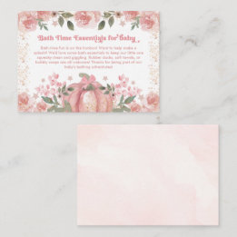 Carte D'accompagnement Essentiels de temps de bain pour Citrouille rose b