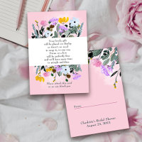 Étiquette Cadeau Pelon de Fleurs Sauvages Jolies s