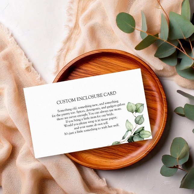 Carte D'accompagnement Eucalyptus sur mesure (Créateur téléchargé)