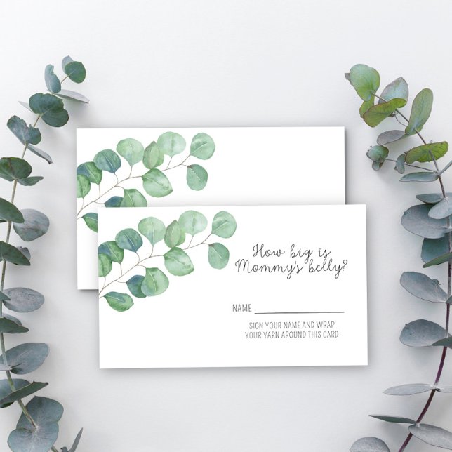 Carte D'accompagnement Eucalyptus verdoyant - Quelle taille a le ventre d (Créateur téléchargé)