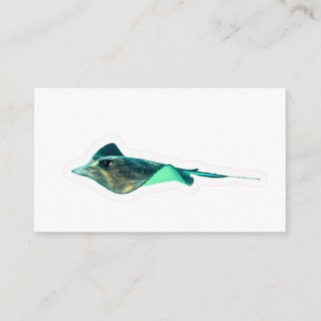 Carte D'accompagnement ​Exotic Black Diamond Stingray Sticker - Freshwate (Devant)