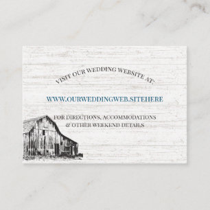 Carte D'accompagnement Farmhouse Country Barne Croquis Mariage Site Inter