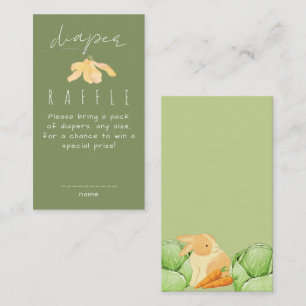 Carte D'accompagnement Fête de Bébé Chou de Jardin Local Tirage au Sort d