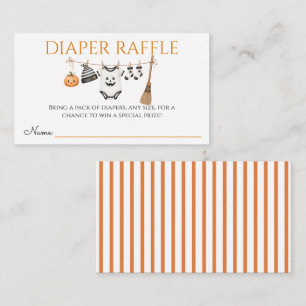 Carte D'accompagnement Fête de Bébé Halloween Minimal Little Boo