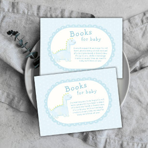 Carte D'accompagnement Fête de Bébé Livres de Dinosaures Préhistoriques B