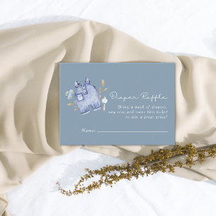 Carte D'accompagnement Fête de bébé rayures de jeans en bleu denim modern