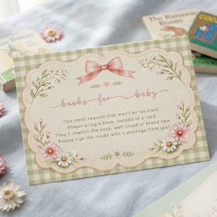Carte D'accompagnement Fête de bébé rose Coquette Canard Silly Goose Vint