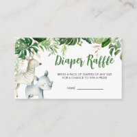 Fête de bébé Safari Wild One Tirage au sort de cou