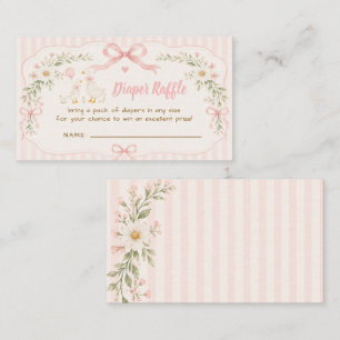 Carte D'accompagnement Fête de bébé Silly Goose Fleurs Roses Tirage au so