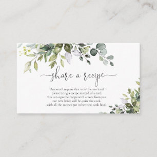 Carte D'accompagnement Fête de mariage au eucalyptus Partagez une recette