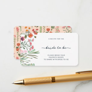 Carte D'accompagnement Fête de mariage champêtre Partagez une recette