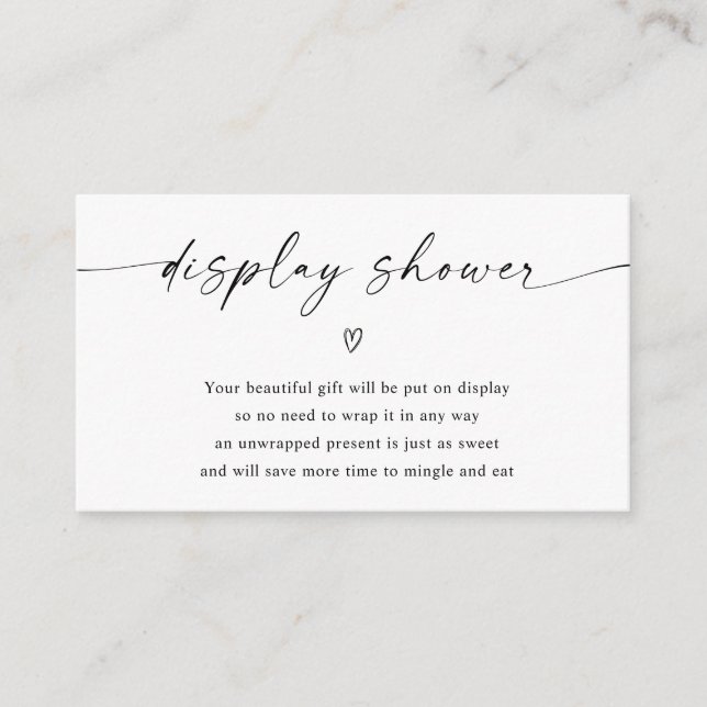 Carte D'accompagnement Fête des mariées Baby shower douche (Devant)